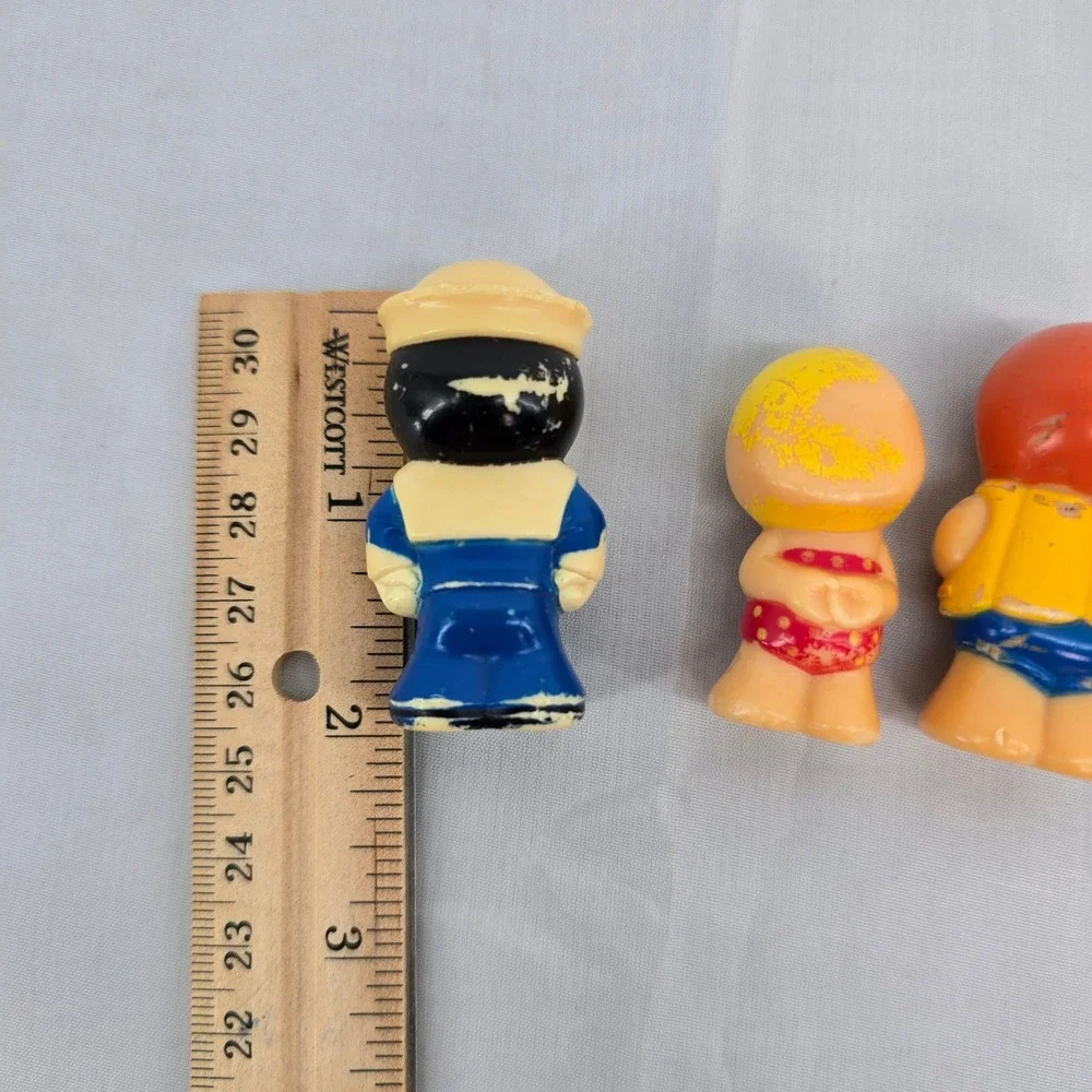 Vintage Fisher Price Little People Houseboat Figures Sailor Life Vest Lot of 4